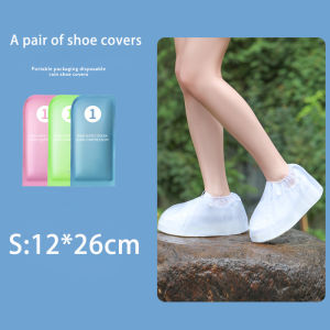 Rain Disposable Shoe Cover For AdultsThickened Waterproof And Anti SlipDisposable Shoe Cover Outdoor Waterproof Shoe Protectors Elastic Mouth Design
