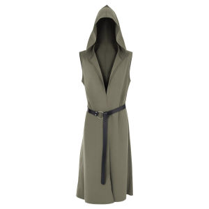 s new mens medieval hooded robe Viking pirate Renaissance assassin costume