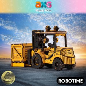 Robotime Rokr DIY Forklift 3D Wooden Puzzle Kit TG413K