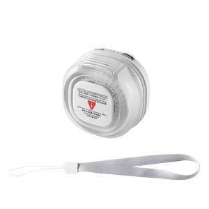 CNIEV5 360° Rotatable Clip-On Waist Fan 3 Speeds Silent Operation Bladeless Neck Fan Mini Lightweight Hanging Waist Fan Use