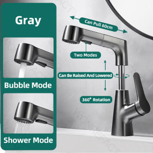 Universal lifting pull-out washbasin in bathroom hot and cold faucet sink basin household water mixing valve Faucet