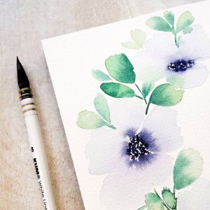 พู่กันมัดลวดหัวกลม เฟรนช์อควา เบอร์ 4-12 ผลิตด้วยมือจากเยอรมนี KUM French Aqua #4-#12 Handmade in Germany G5144x11