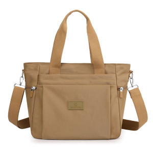 Túi tote nylon được lựa chọn cẩn thận túi xách di động dung tích lớn dùng để đi làm túi xách du lịch đơn giản và túi đeo chéo dành cho nữ.