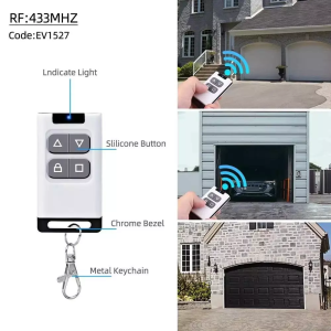 RF 433MHz wireless remote control for automatic garage door opener or alarm system