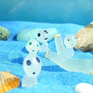 Super Cute Alien Elf Ornaments Night Glow Aquarium Decorations Garden Decoration