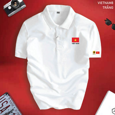 Áo thun POLO VIỆT NAM 8 MẪU MỚI nhiều màu cổ bẻ BASIC CVC vải cá sấu co dãn thanh lịch
