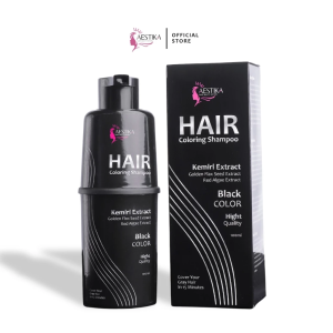 Aestika Shampo Penghitam Rambut (BPOM) - Hair coloring shampoo Penghitam uban  Penghitam rambut 1x Keramas