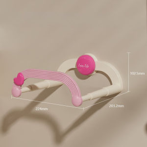 Punch-free Suction Cup Retractable Cream Washbasin Rack Bathroom Toilet Storage Space-saving Organizer