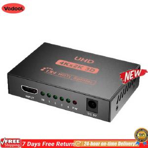 [VODF] 4K 30HZ HDMI-compatible Signal Distributor Amplifier Adapter HDCP 1080P Dual Display Converter for HDTV DVD PS3 Xbox