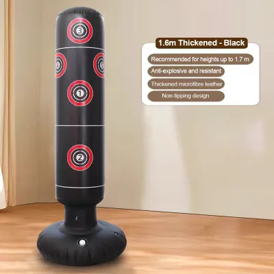 【Buy 1 Get 5 Free】Boxing Punching Bag for Adults PU Heavy Duty MMA Fitness Sandbag With Boxing Glove Punching Bag Boxing Fitness Sandbag With Boxing Gloves Hand Wrap Hollow Heavy Duty Taekwondo for Adult Kids 80cm 100cm