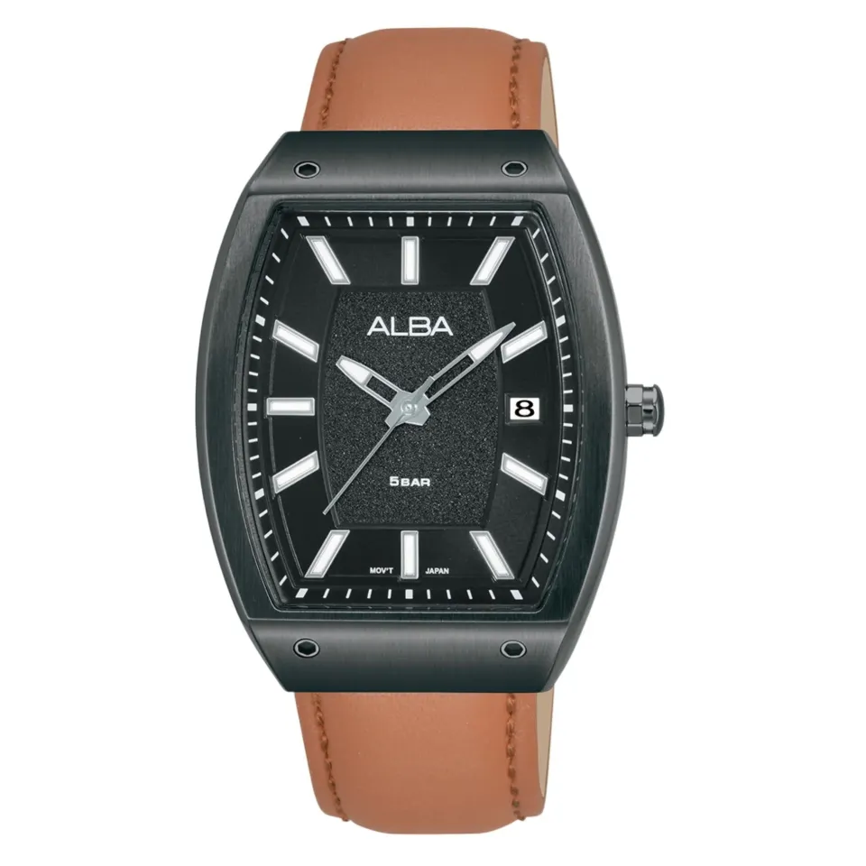 Alba leather online watch