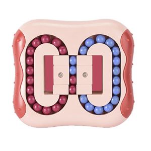 Rotating Magic Bean Toy Rubik Magic Cube Puzzle Educational Toy Magic Bean Fingertip Cube Children Gift