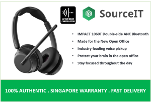 EPOS Impact 1060T Microsoft Teams ANC Stereo Double Sided ANC Wireless Bluetooth Headset P/N: 1001136 - 2 Years Local Warranty