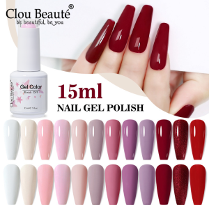 Clou Beaute 15ml Color Series Gel Nail Varnish UV Gel Polish Nail Art Manicure Gellak Lacquer Vernis Semi Permanent Nail Gel Art