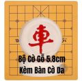 Bộ Cờ Tướng Bằng Gỗ Quân Loại Lớn Size 3.8cm - 4.8cm - 5.8cm Kèm Bàn cờ. 