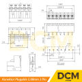 Terminal Block Konektor Plugable 5.08mm 3 Pin Screw Connector Straight. 