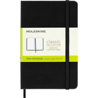 Moleskine สมุดบันทึก สมุดโน๊ต สมุดจด สมุด ปกแข็ง ไซร์พกพา PK - Classic Hard Cover Notebook - Pocket Size 9 x 14 cm. ( QP012 MM710 MM713 )