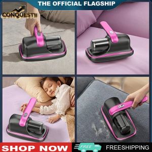 Compact Cordless Vacuum Cleaner with UV Light for Mite Removal on Sofas Beds and Pillows Easy to Carry