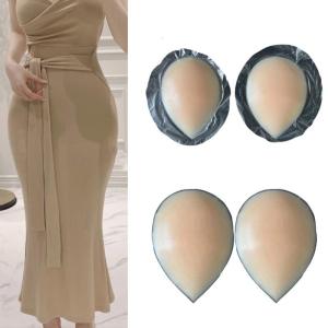 2 miếng đệm hông Silicone dính cho người mẫu và Vũ công bộ Đồ định hình phụ nữ có thể tái sử dụng miếng vá có thể tháo rời