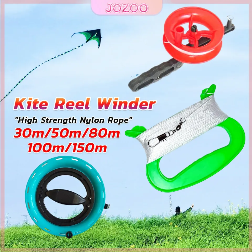 Jozoo Kite Reel Winder Flying Kite String Reel Grip Wheel For Beginner Fly  Kites 30m/100m/150m