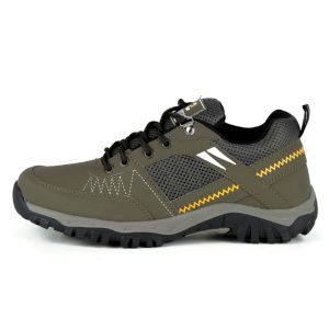 Sepatu Pria Casual Outdoor Adventure Khamzo D04 Hitam Coklat Premium