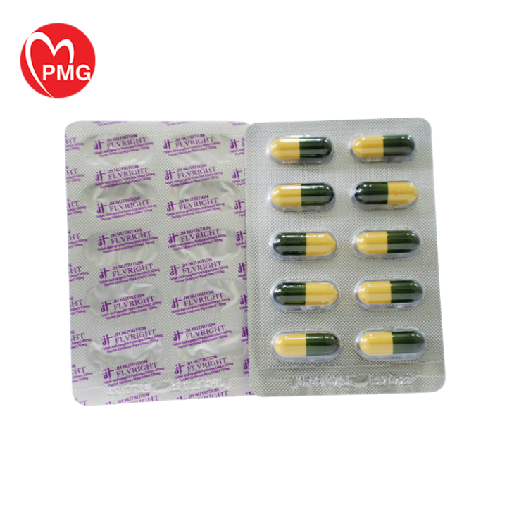 [JH NUTRITION] Flvright 450mg 10‘s Vegecap per strip Running nose