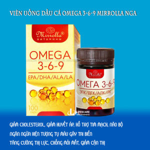 Viên Uống Dầu Cá Omega 369 Mirrolla Của Nga Lọ 100 Viên