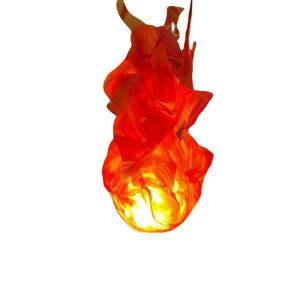 Flashing Levitating Handheld Fire Ball Floating Fireball Props for Halloween Party