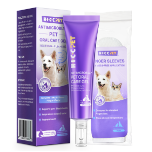 HICC PET Teeth Cleaning Gel for Dogs and Cats All Pet Vet-Recommended Pet Dental Care Toothpaste Alternative for Breath Freshener Prevent Infection Plaque & Tartar Remover Support Gum Health-60ml
