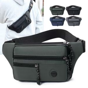 QNQN 【COD】กระเป๋าคาดอกผู้ชาย สไตส์นี้เท่มาก แฟชั่นมาใหม่ งานดี มีซิป แฟชั่นฤดูใบไม้ผลิ ฮิตมากตอนนี้ เรียบง่าย 4สี