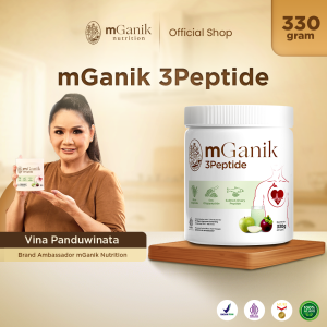 mGanik 3Peptide Apel Manggis 330gr - Suplemen Hipertensi