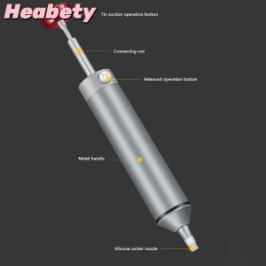 Heabety 1Pc Aluminum Alloy Powerful Desoldering Pump Picker Suction Tin Soldering Pen Removal Vacuum Solder Iron Welding Repair Tool