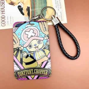 One Piece Luffy Zoro Touch n Go Card Holder Lanyard Student Bus Card Case Anime Access Card Cover 海贼王路飞卡套