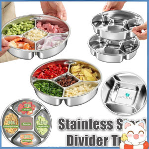 3PCS 410 Stainless Steel Steaming Plate Fan Shaped Divided Steaming Pot Fan-Shaped Steaming Tray