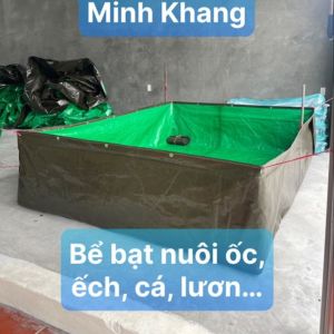 Bể bạt có van xả nuôi cá ốc ếch lươn...