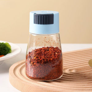Moisture-Proof Seasoning Bottle Press Type 0.5g Quantitative Seasoning Jar Kitchen Spices Dispenser Jar Salt Pepper Sealed Seasoning Box