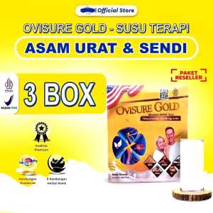 3 Box Susu Ovisure Gold (Beli Paketan Lebih Murah ) Membantu Menjaga Kesehatan Tulang Dan Sendi
