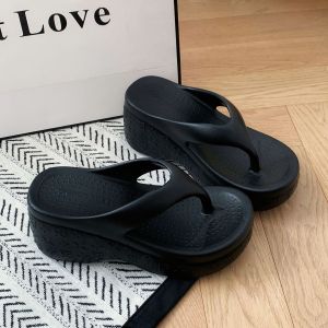 [Free Shipping] WomenS Height-Increasing 8Cm Thick-Soled Flip-Flops For Petite Women Summer 2026 New Ins Style Outdoor Wedge Sandals