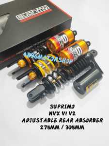 SUPRIMO YAMAHA NVX 155 V1 V2 NXV155 NMAX155 AEROX155 275MM 305MM ADJUSTABLE REAR GAS TANK ABSORBER MONOSHOCK  LOWERED LOWER