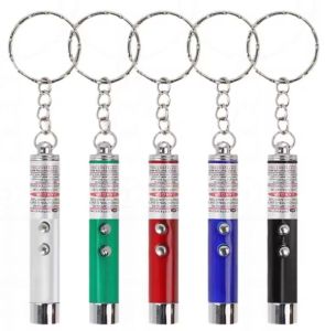 2-1 Led Light & Red Laser Pointer Pen Teaser Cat Interactive Hunting Exercise Funny Indoor Toy
