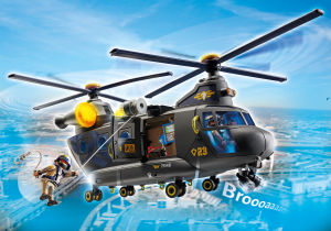 Playmobil City Action 71149 Tactical Unit SWat Helicopter Rescue Playset - High-Quality Educational Toy for 5-10 Years
