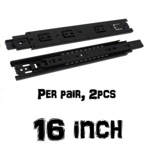 Drawer Slide 2 PCS Drawer Guide For Cabinets Full Extension Slide Steel Ball Bearing hydraulic soft close Drawer Sliders