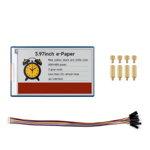 โมดูลหน้าจอหมึกกระดาษ3.97in E สำหรับ RPi รองรับการแปลง3.3V/5V สำหรับโครงการพัฒนา