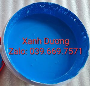 [Hộp 1kg]SƠn màu XANH DƯƠNG supon hệ nước siêu bóng ngoại thất