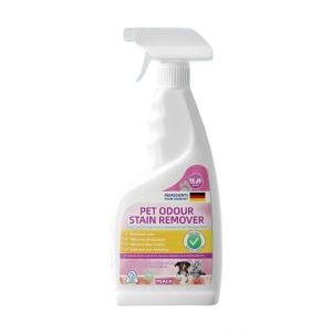 SG READY STOCK 500ml Pet Odour & Stain Remover Spray Bio Enzyme Deodorizer for Dogs & Cats Urine Cleaner Jasmine/Peach