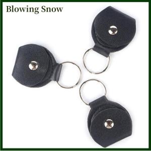 Blowing 1 pcs Guitar Picks chủ trường hợp màu đen giả da Keychain plectrum trường hợp túi