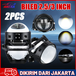 BILED WST 2.5 3 INCH Fiber Karbon DC 12V HighBeam 55W LowBeam 50W PROJECTOR LED BLUE LENS PROJIE