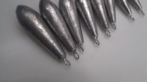 จี้ตะกั่วรูปหยดน้ำ จี้ตะกั่วแกะสลักรูปใบหลิว ตะกั่ว Drop shot ตะกั่วตกปลา Aji ทรงสวย ผูกเบ็ดโสกก็ดีมากๆ