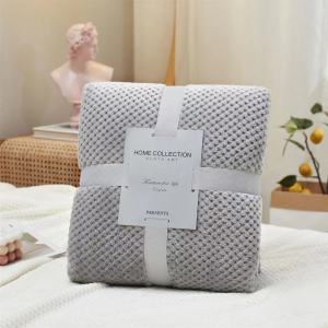 Thickened Blanket Cotton Kumbot Solid Color Blanket Super Soft Fluffy Sofa Blanket Nap Blanket Flannel Blanket Comforter Cover