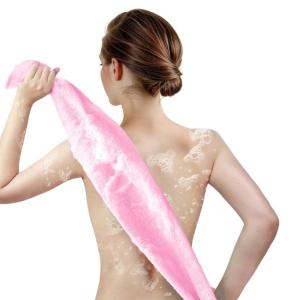 Long Time Use Bath Scrub Towel Rayon Exfoliator for Skin Removal and Relaxation